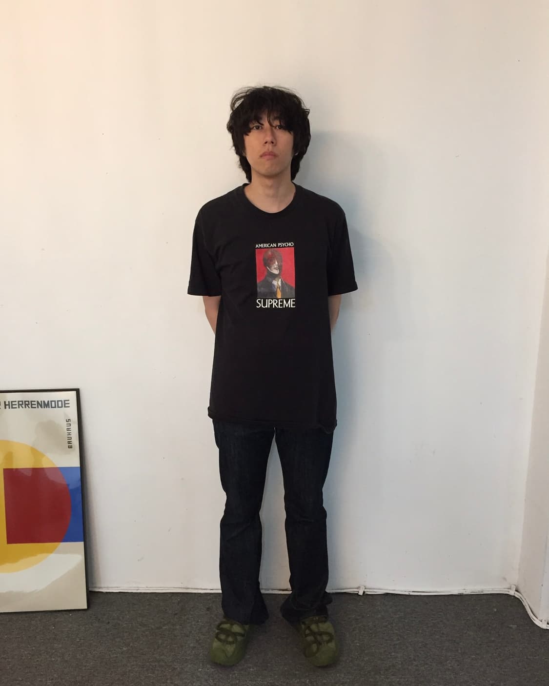 Supreme American Psycho T-Shirt Black 상품이미지4