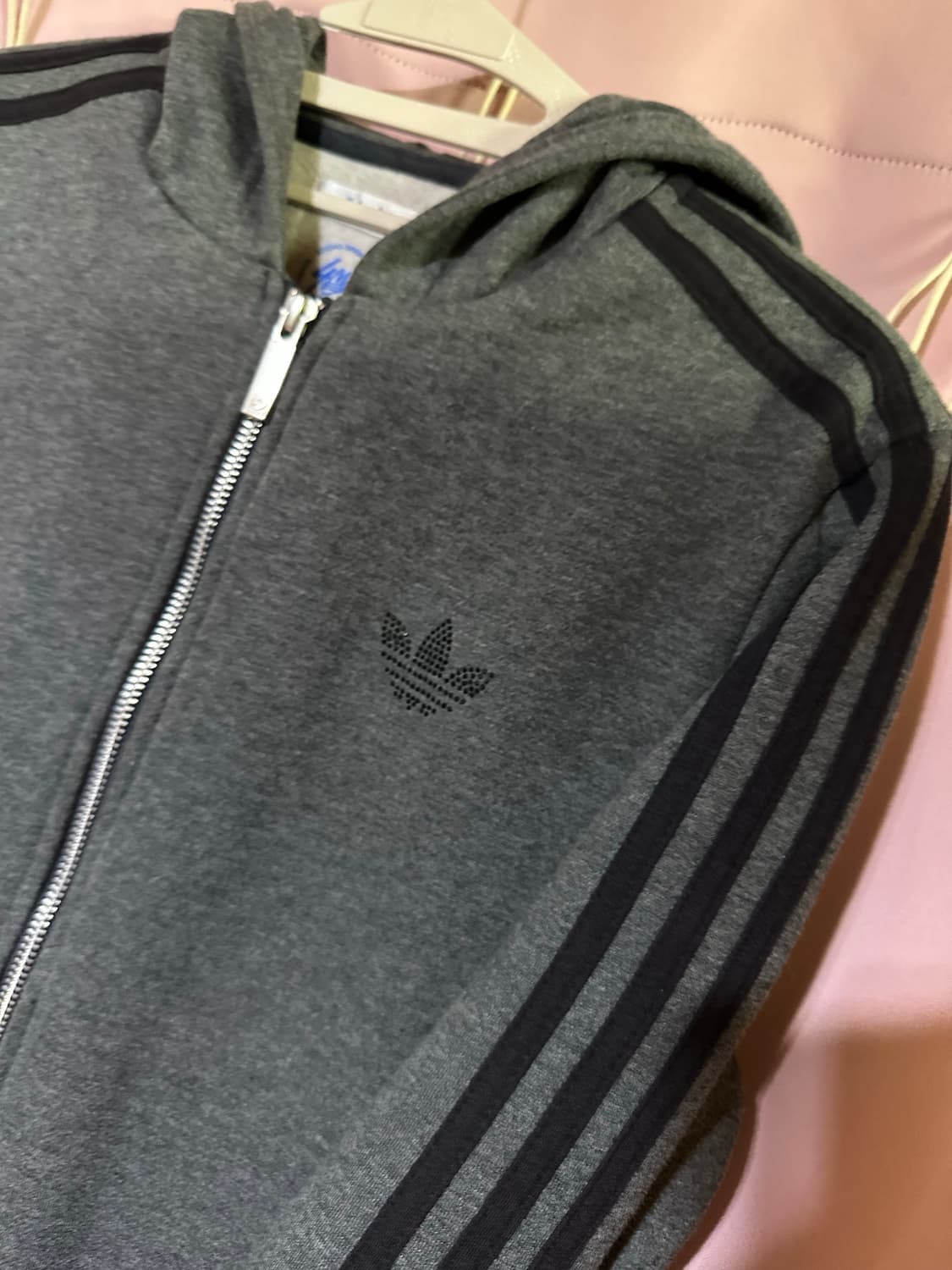 아디다스 후드집업 아디다스 파이어버드 큐빅 집업 삼선 대장 불꽃 후드집업 상품이미지3