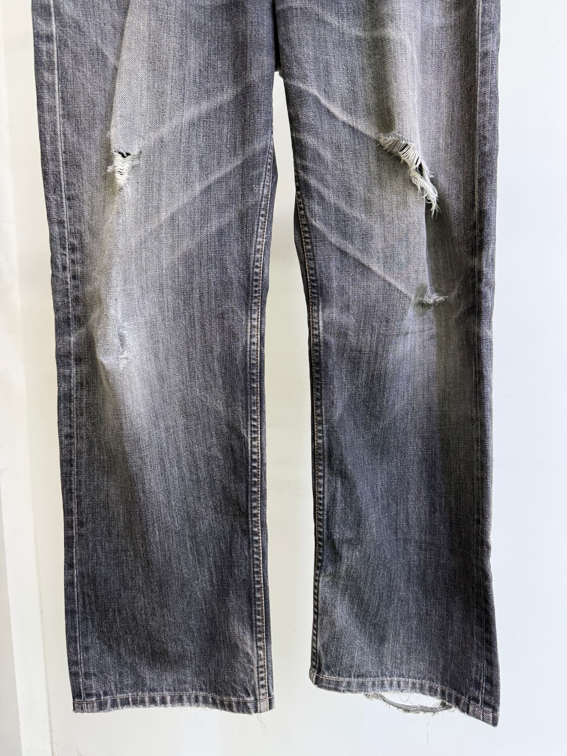LEVIS 503 (Made in Japan) 흑청 데님 팬츠  상품이미지3