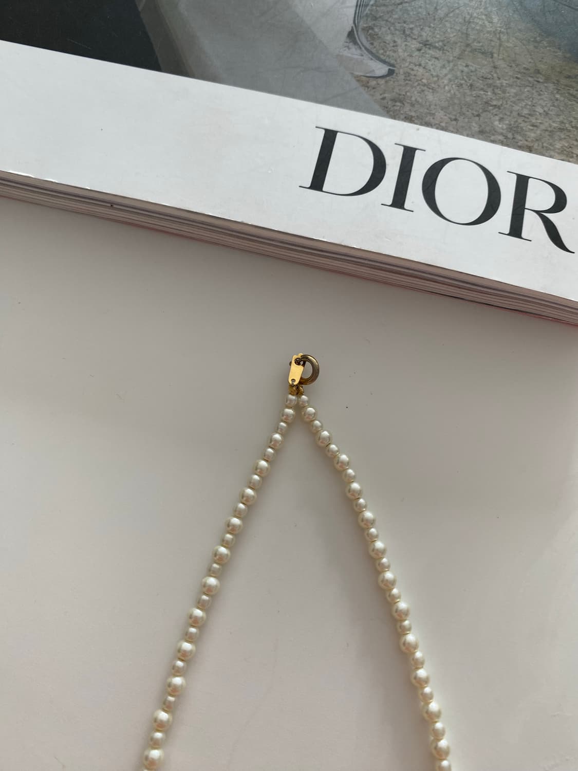 모조진주 골드 포인트 목걸이 상품이미지4