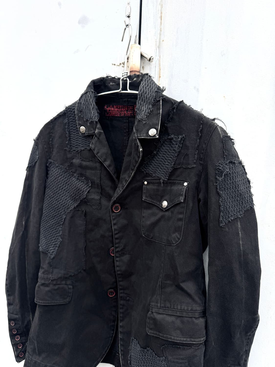 패치워크 빈티지 버튼 자켓 상품이미지2