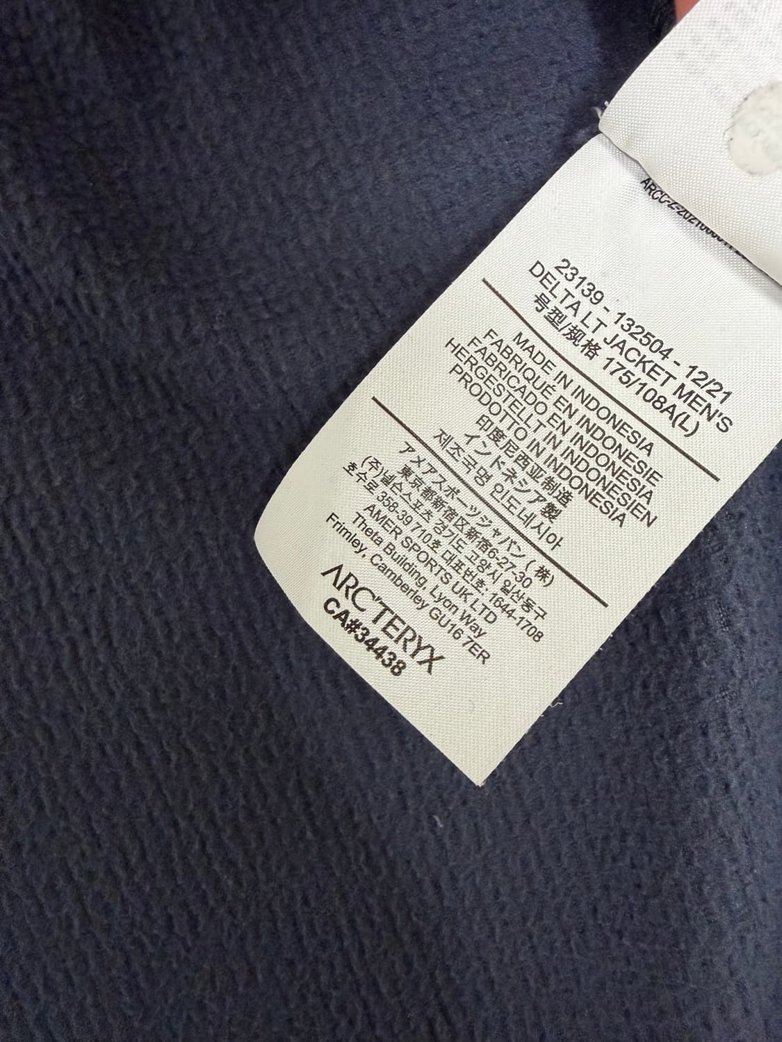 아크테릭스 델타 LT   L 사이즈  블랙사파이어 상태 좋아요  상태 9 상품이미지7