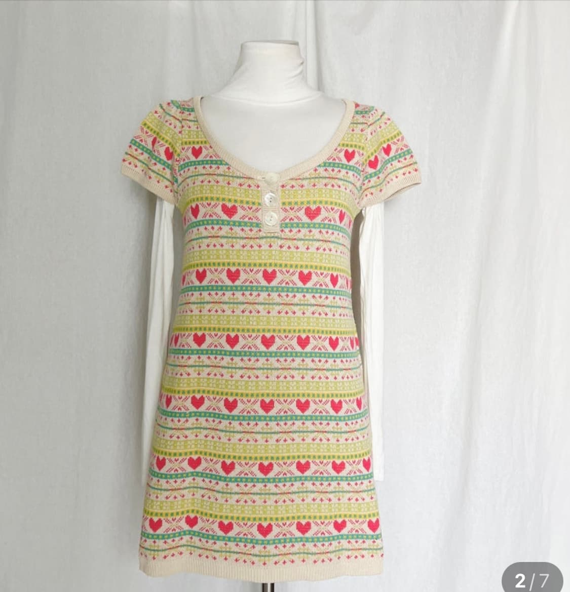 눈꽃 노르딕 니트 원피스 상품이미지2