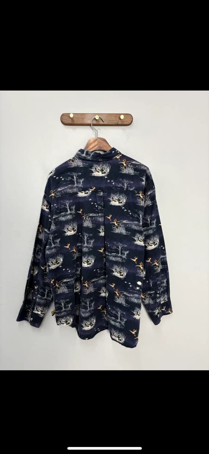 빈티지 아웃도어라이프 패턴 헌팅셔츠 H2233 상품이미지5