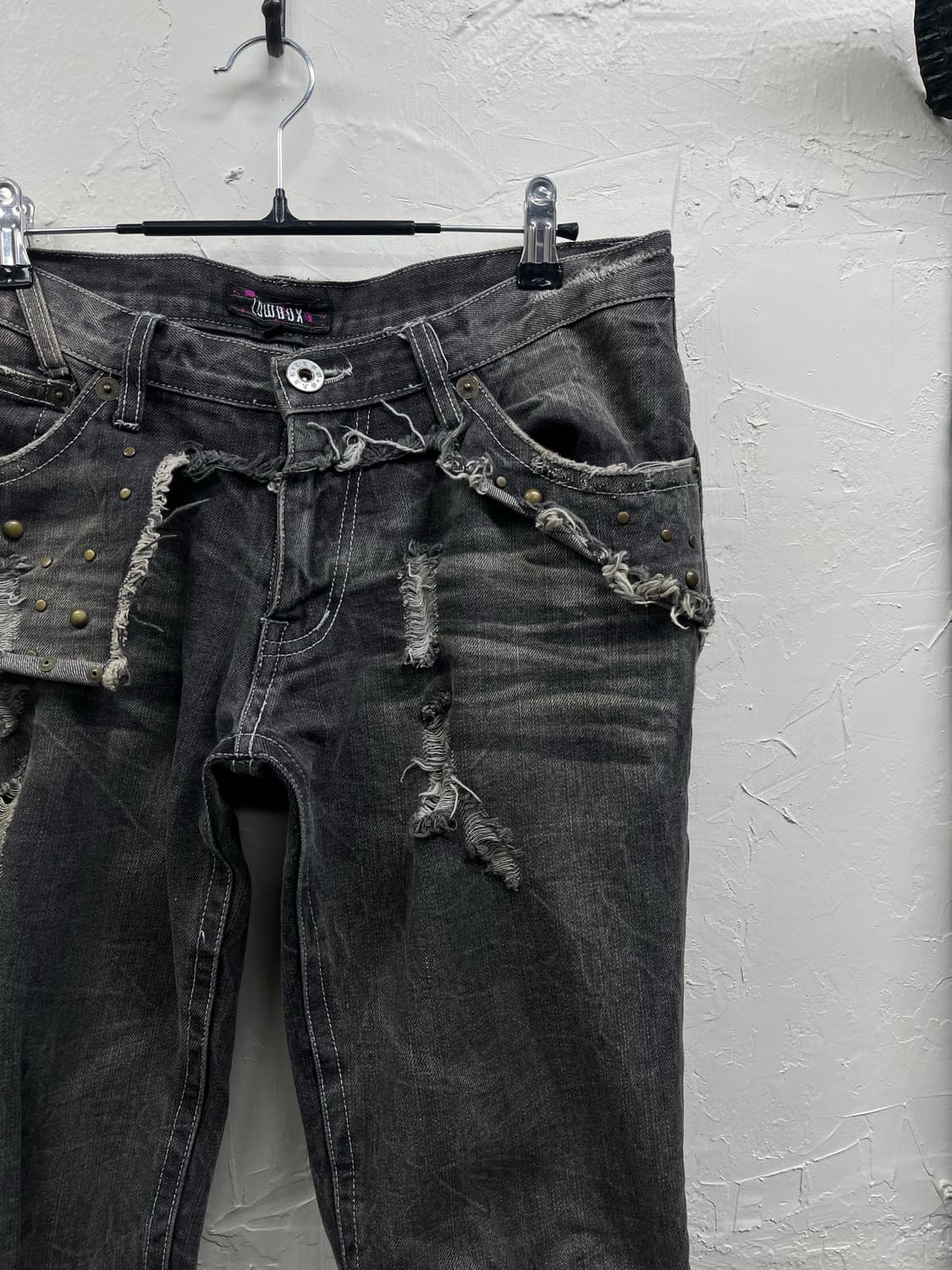 Lowbox 00s vkei layered boots cut denim  상품이미지4