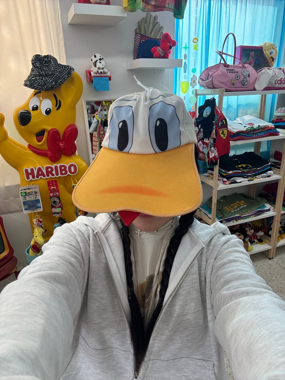 90s Disney Donald Duck Longbill Cap 상품이미지4