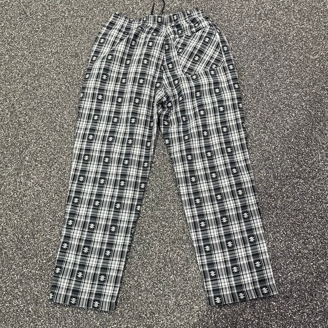 디스이즈네버댓 체크 패턴 와이드 팬츠 B3654 상품이미지5