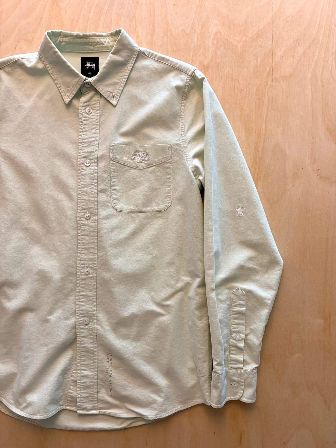 스투시 민트 컬러 셔츠 (레어템) 상품이미지2