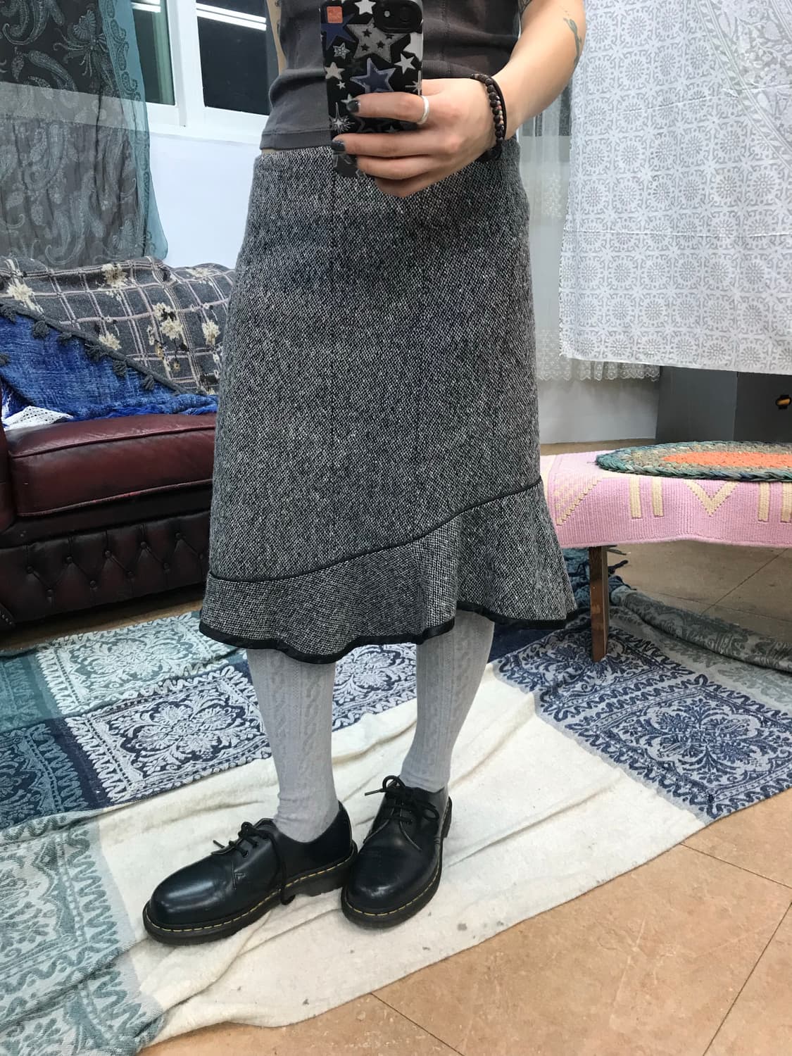 갭 여성 모직 미디스커트  상품이미지1