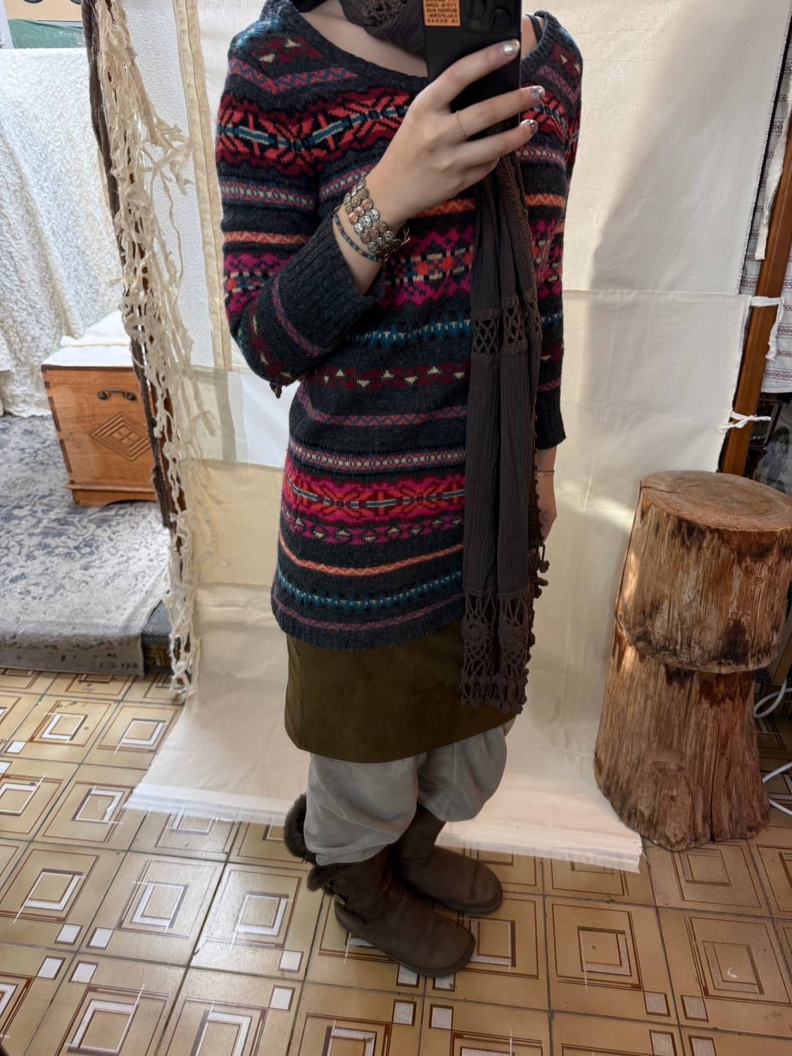 vicky suede skirt 상품이미지2