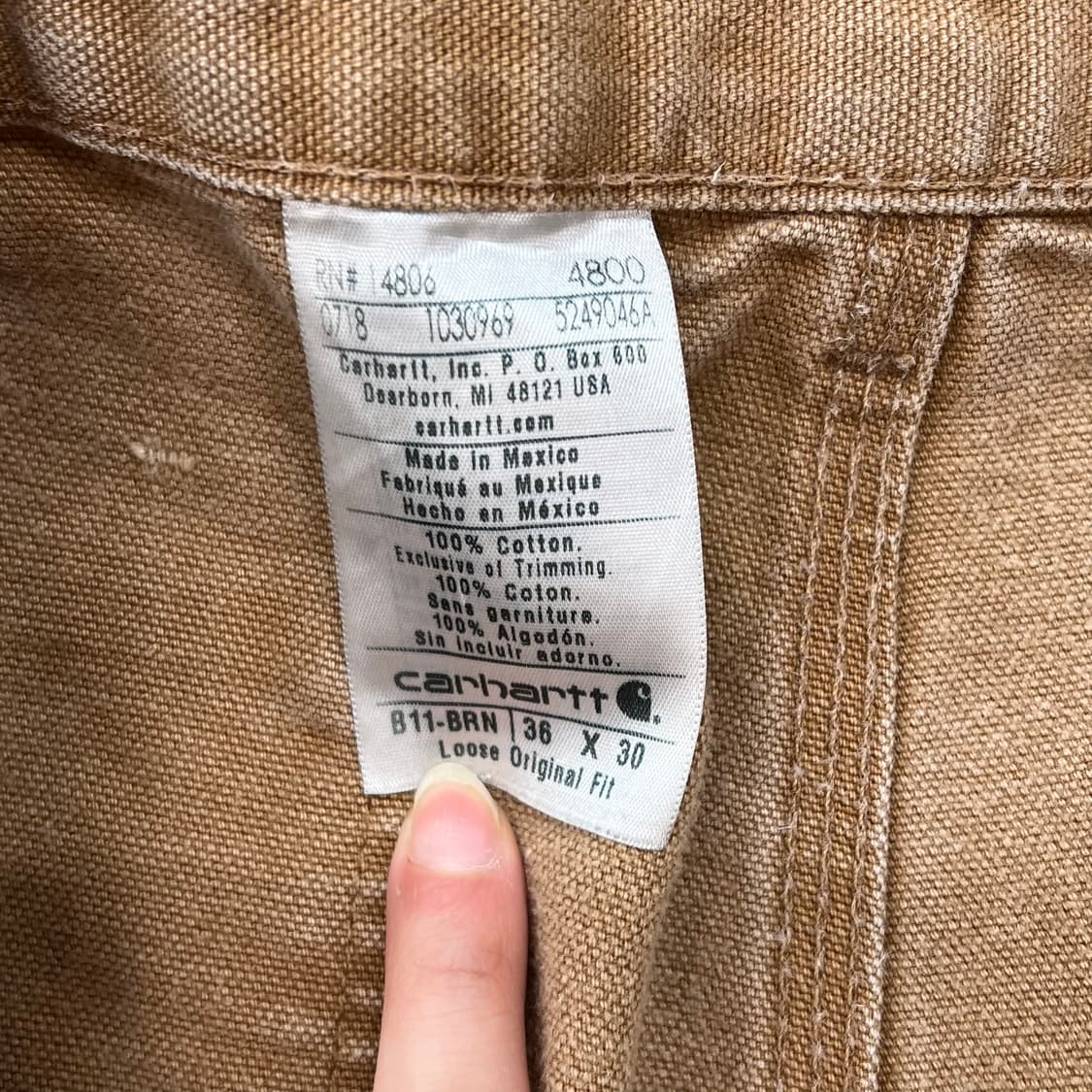 칼하트 b11 카펜터 워크팬츠 r2631 상품이미지6