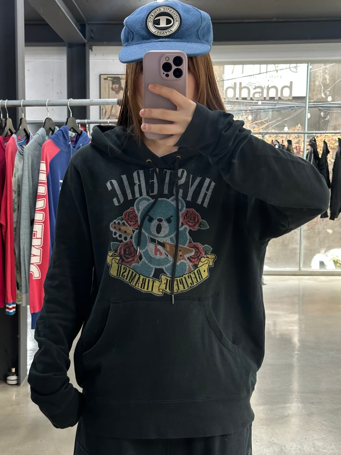 히스테릭글래머 퍽베어 후드티 상품이미지1