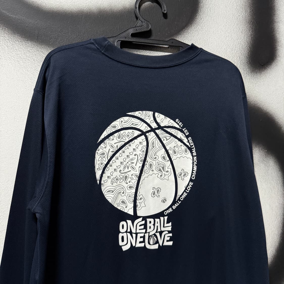 챔피온 USA 바스켓볼 빅 프린팅 매쉬 긴팔 져지 티셔츠 상품이미지4