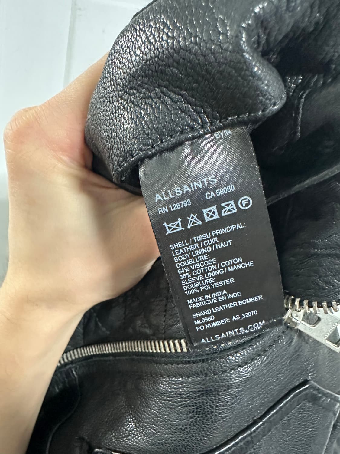 올세인츠 레더 자켓 상품이미지4