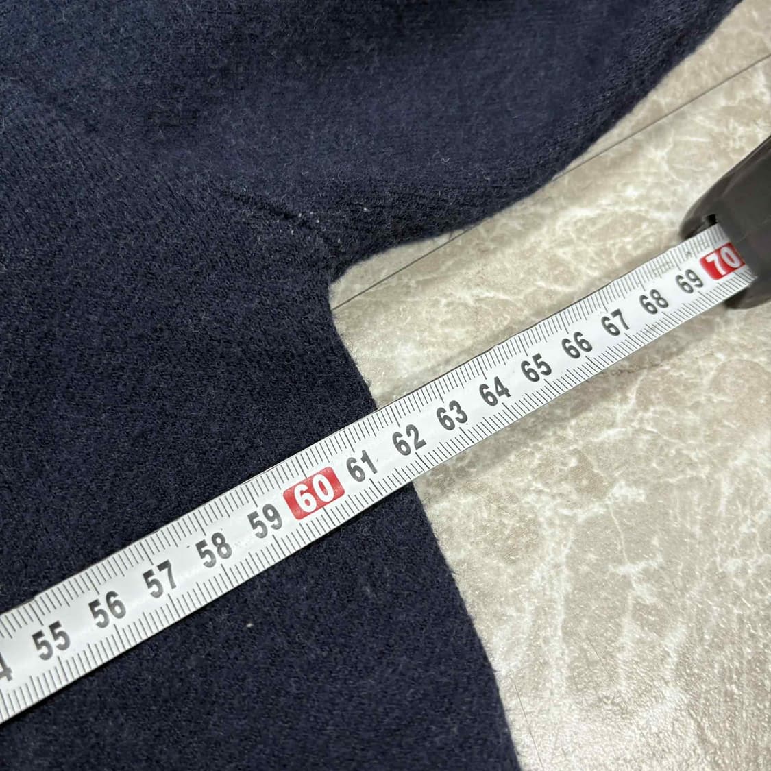 위캔더스 아치로고 네이비 크루넥 니트(L) 상품이미지7