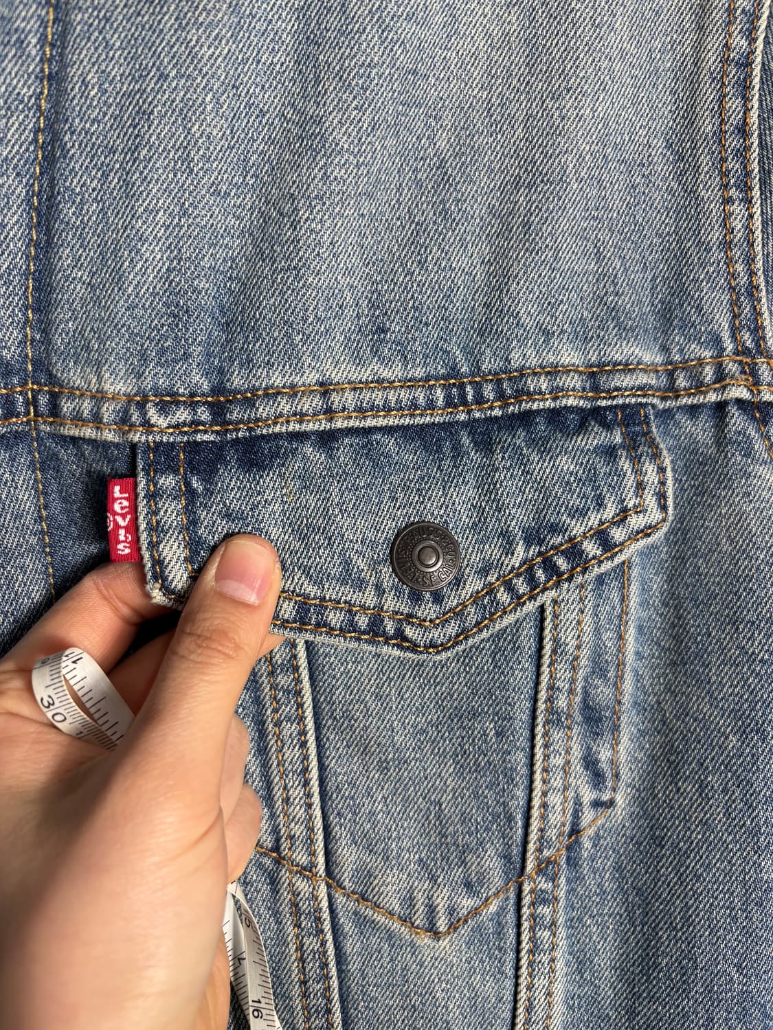 Levis 리바이스 시어링 카라 중청 데님 자켓 상품이미지6