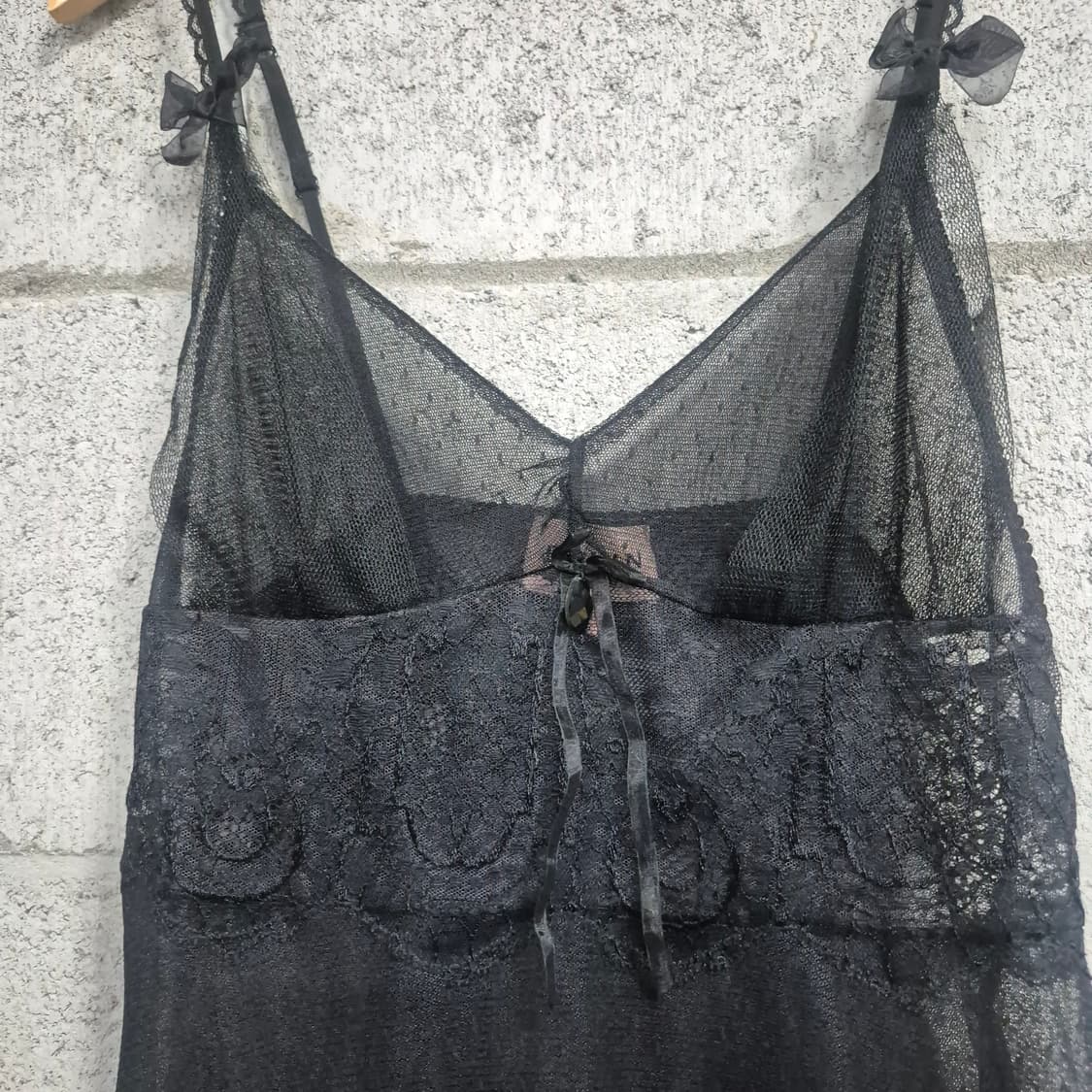 에블린 블랙 레이스 슬립 나시 원피스 상품이미지4