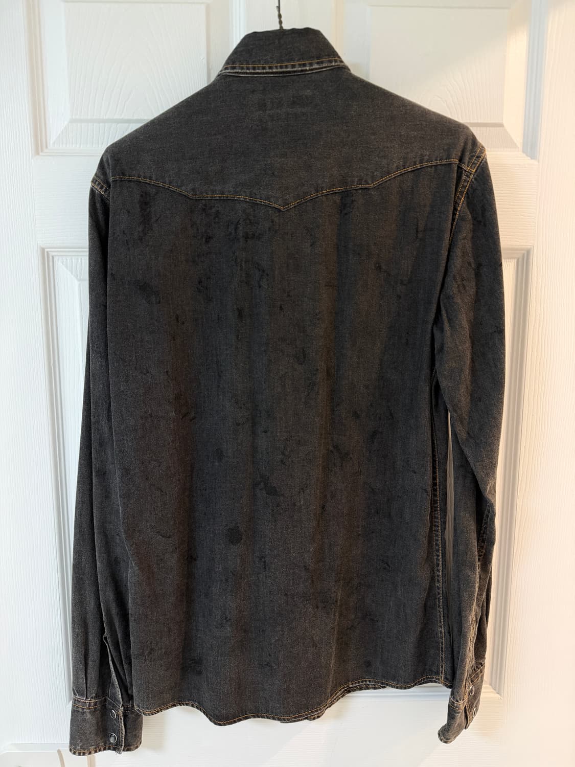 돌체앤가바나 SICILIA 블랙 데님 웨스턴 셔츠 상품이미지4