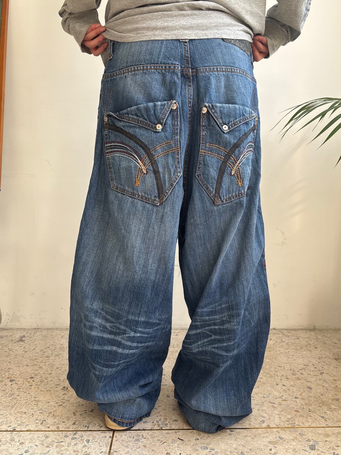 90s’빈티지 자수 힙합팬츠 상품이미지5