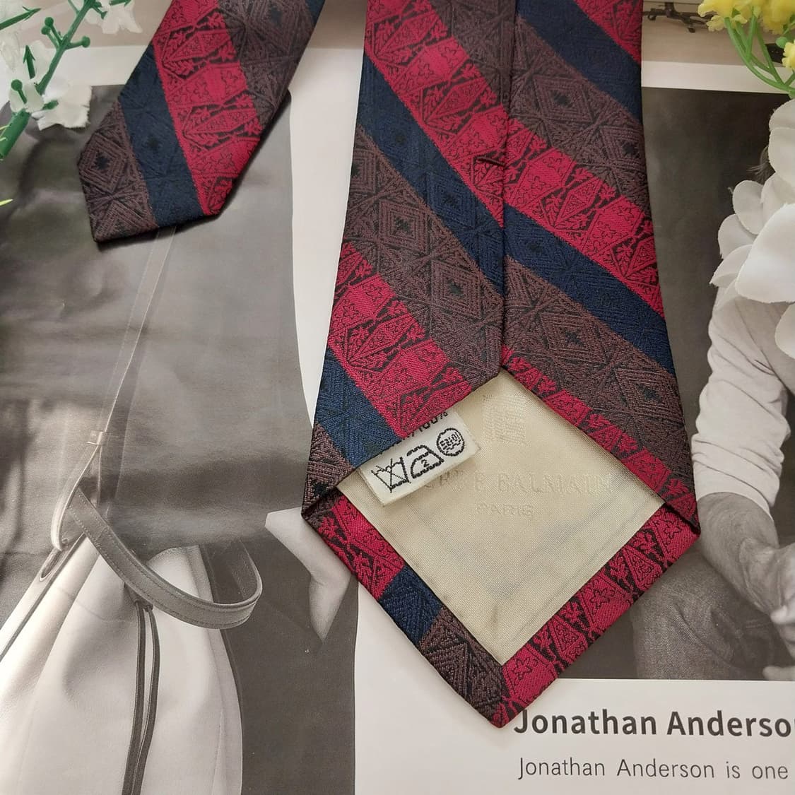 발망 실크 스트라이프 슬림 넥타이 8cm A+~A등급 K1499
 상품이미지8