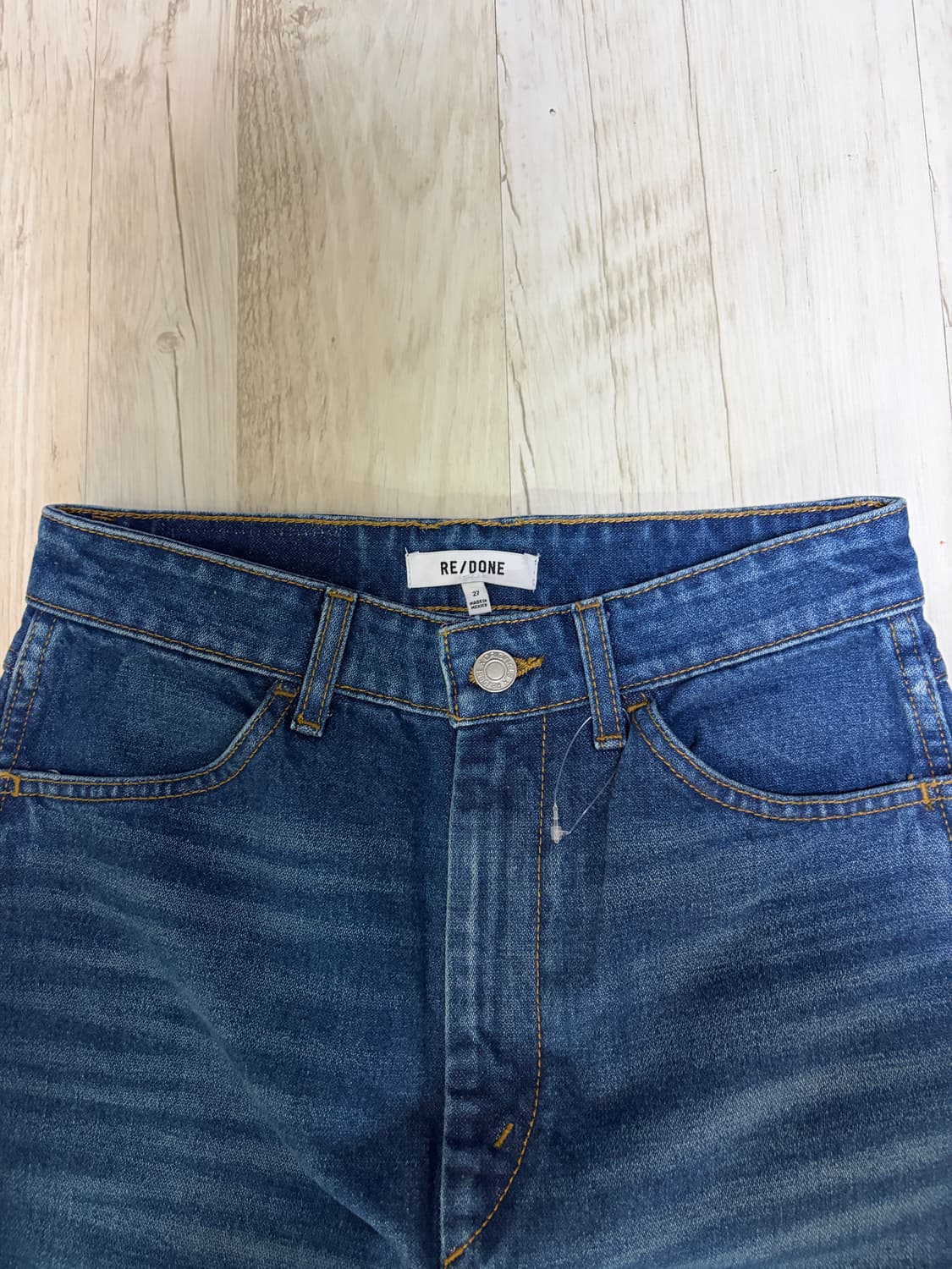 [27] 리던 RE/DONE 데님 청바지 새상품 진청 상품이미지2