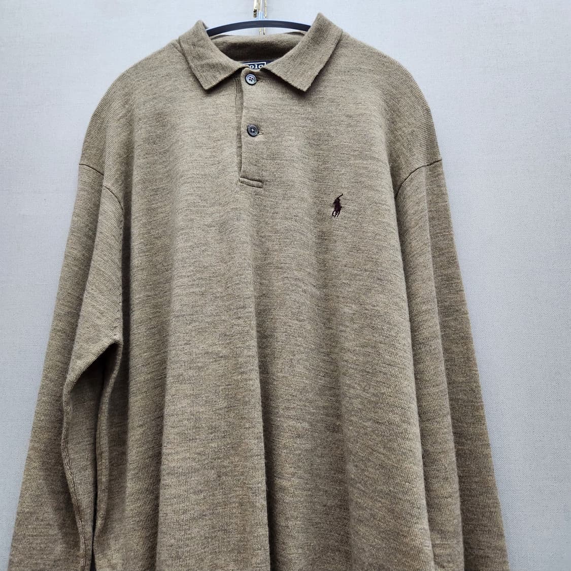 폴로랄프로렌 로고 카라 램스울 니트 XL(XL~2XL) 상품이미지3