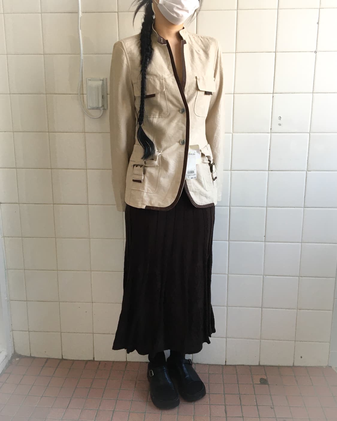 Pattern point knit skirt 상품이미지6