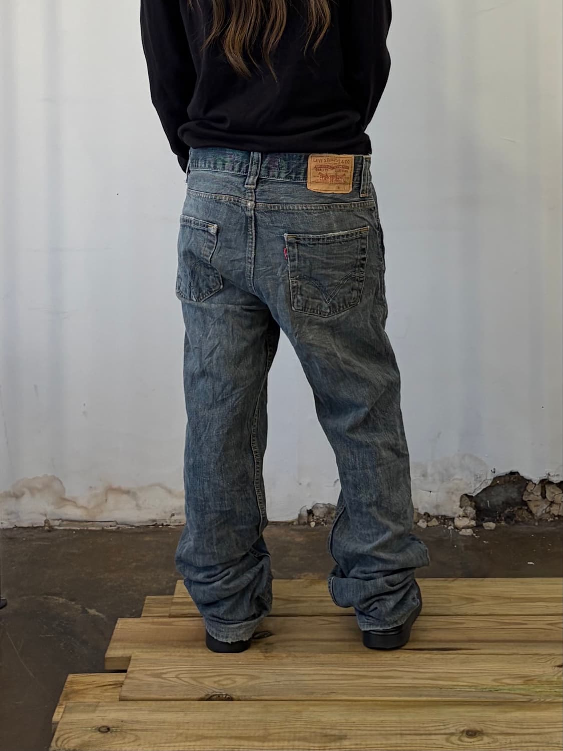 Levi’s 506 스탠다드 블랙 페이드 데님 상품이미지2