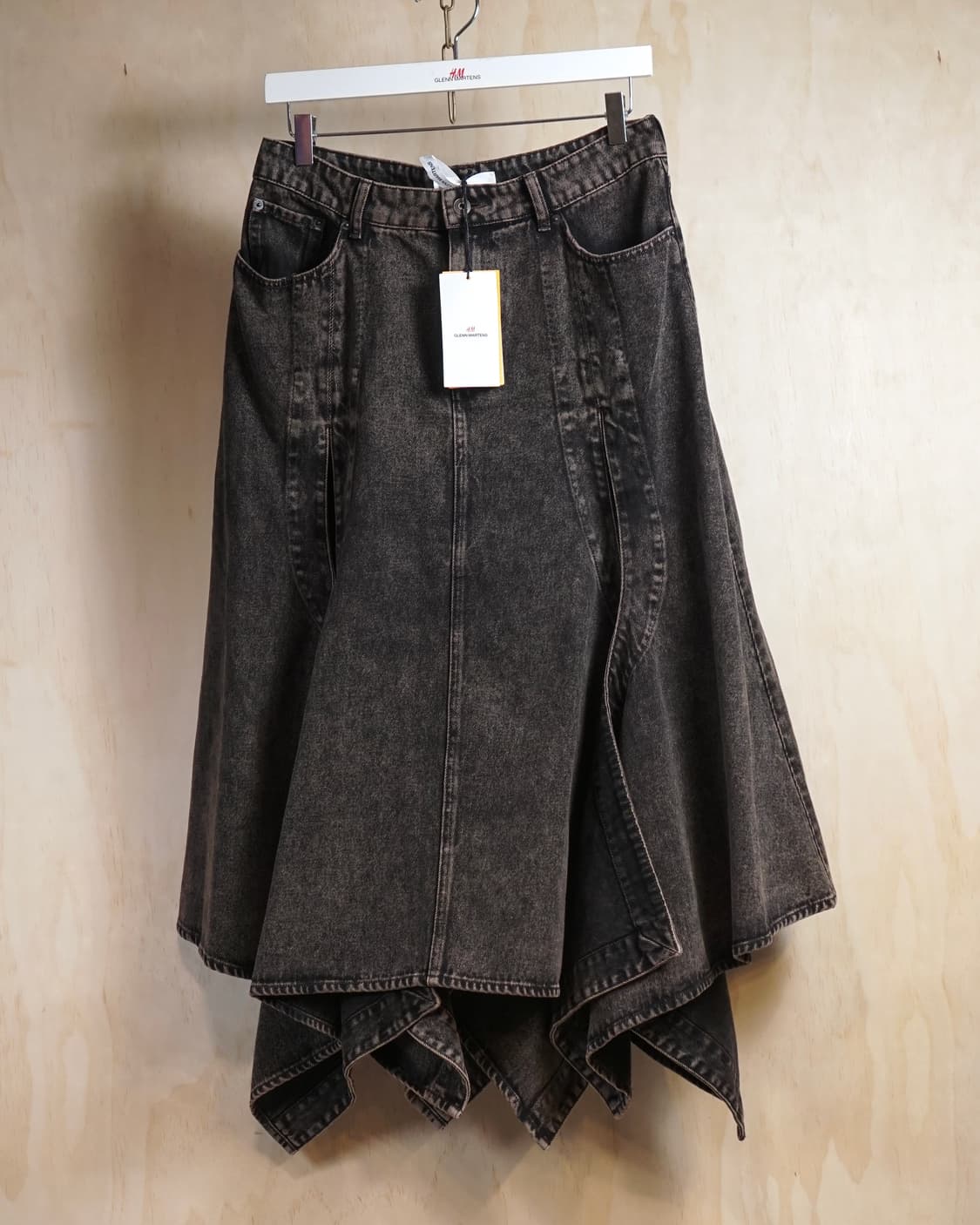 글렌 마틴스 X HM 플레어 데님 스커트 상품이미지3