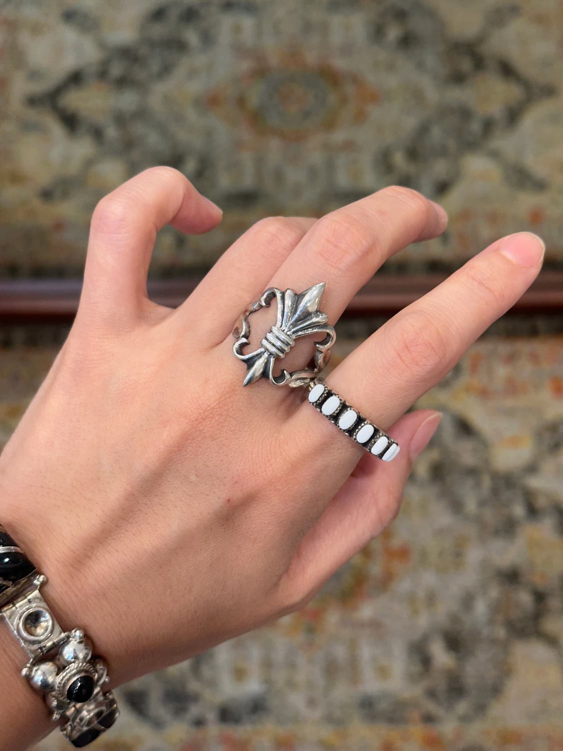 howlite 925silver ring 상품이미지7