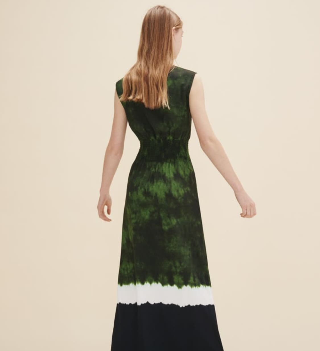 마쥬 실크블렌드 스모킹밴드 맥시롱원피스 1사이즈 상품이미지2