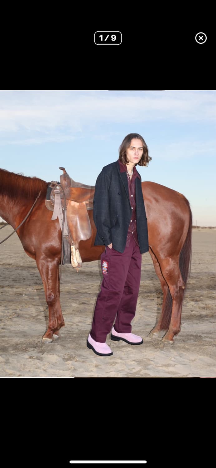 지에다-디키즈 더블니 프린팅 팬츠 상품이미지1