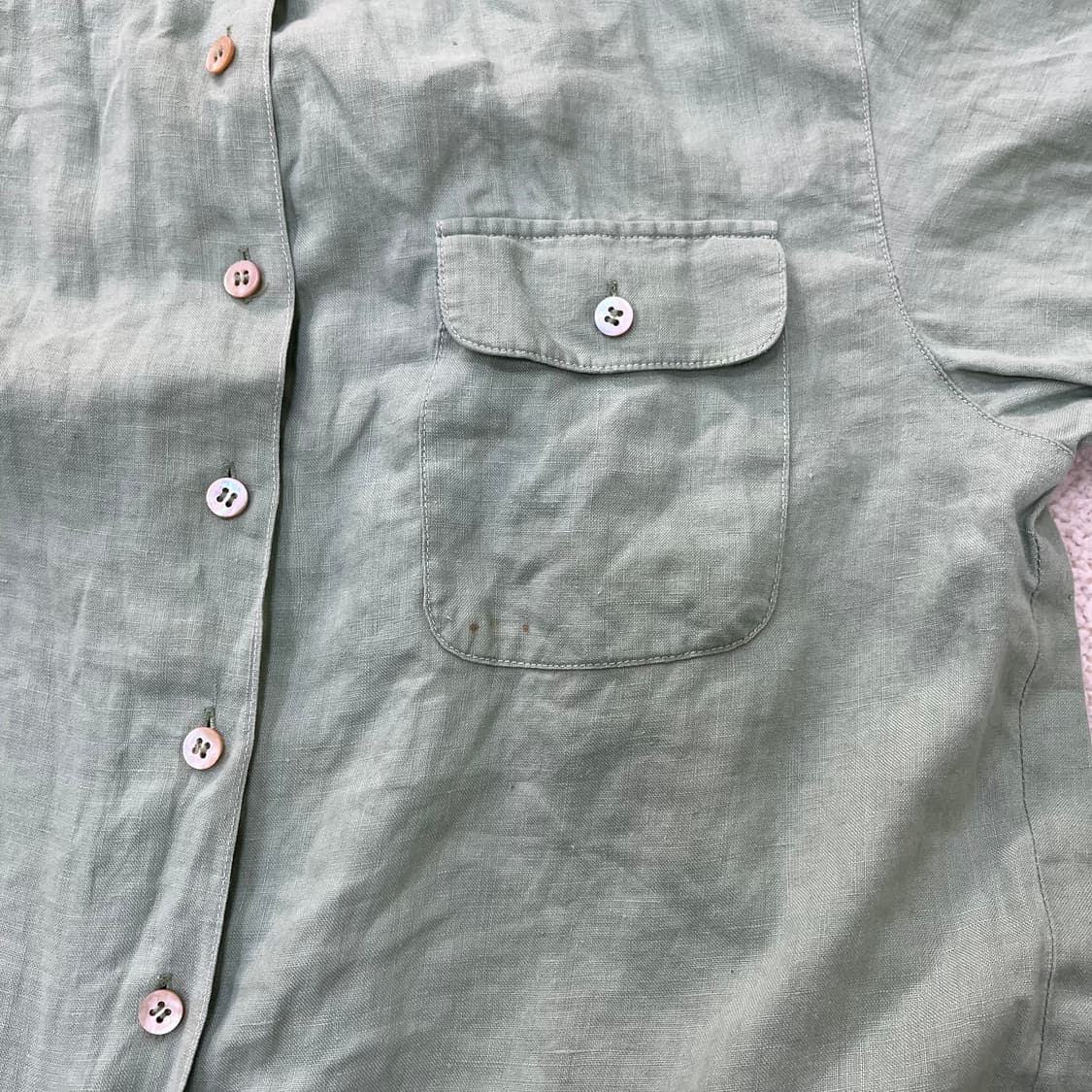 79 빈폴 린넨 반팔 셔츠 0409M 상품이미지5