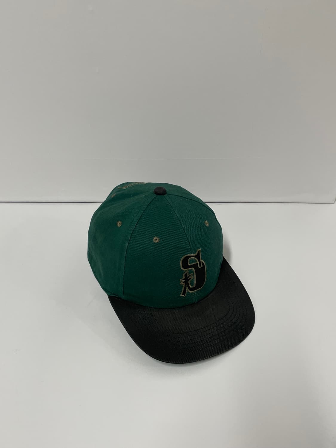 90s Stussy S logo two-tone cap  상품이미지2