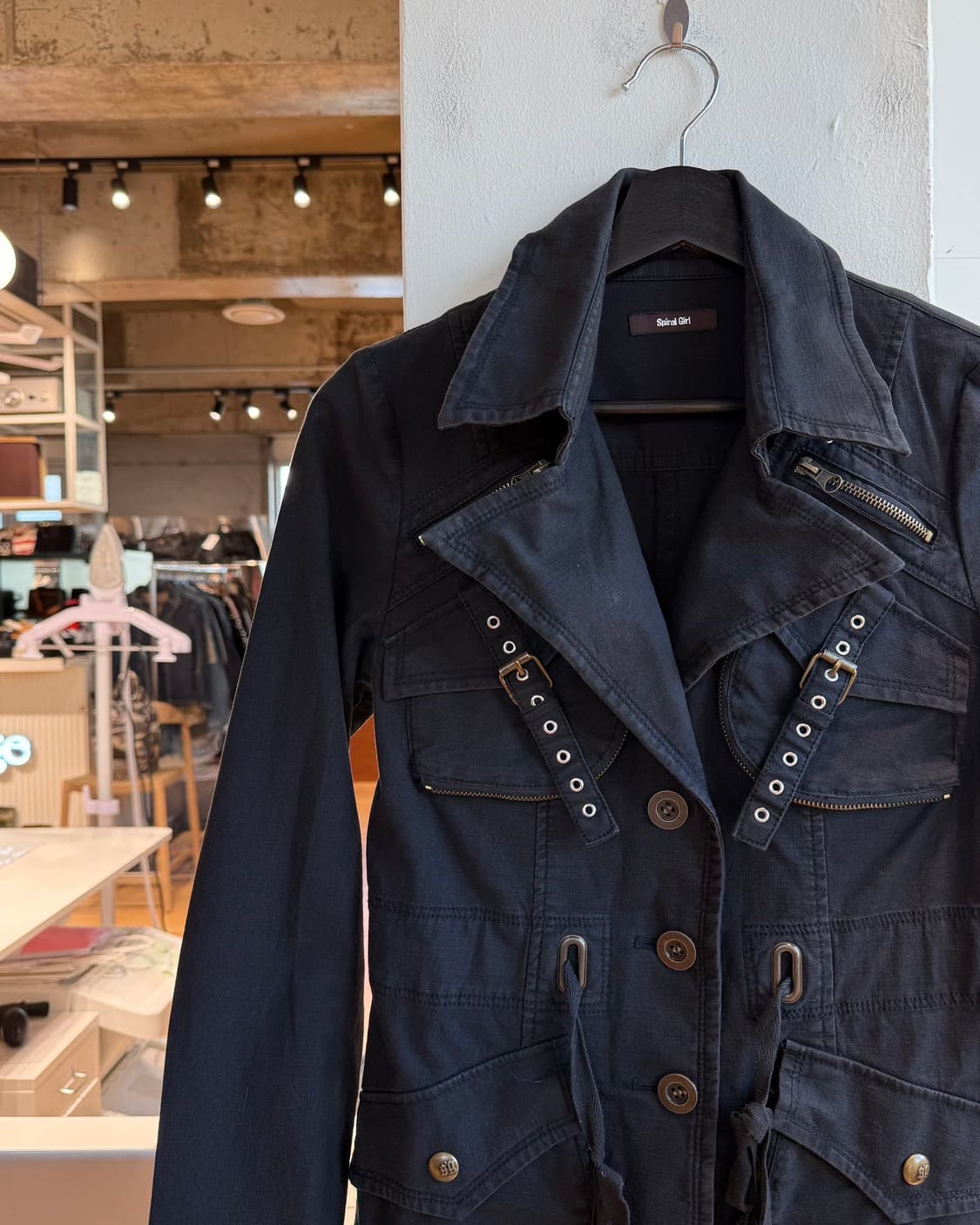 스파이어 걸 블랙 데님 라이더 자켓  상품이미지4
