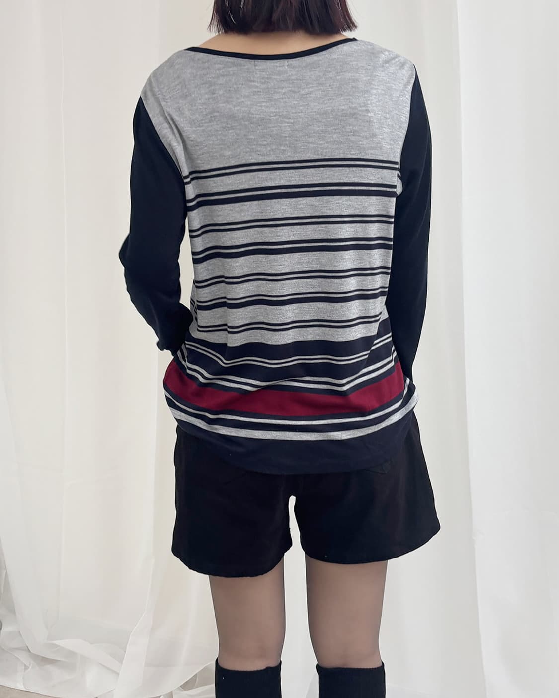 ensuite modified striped long sleeve top 상품이미지2