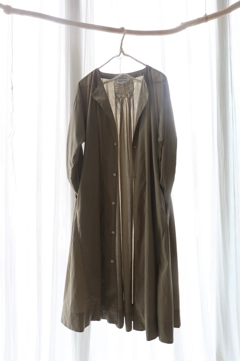 [Veritecoeur] Smocking Robe Dress 상품이미지1