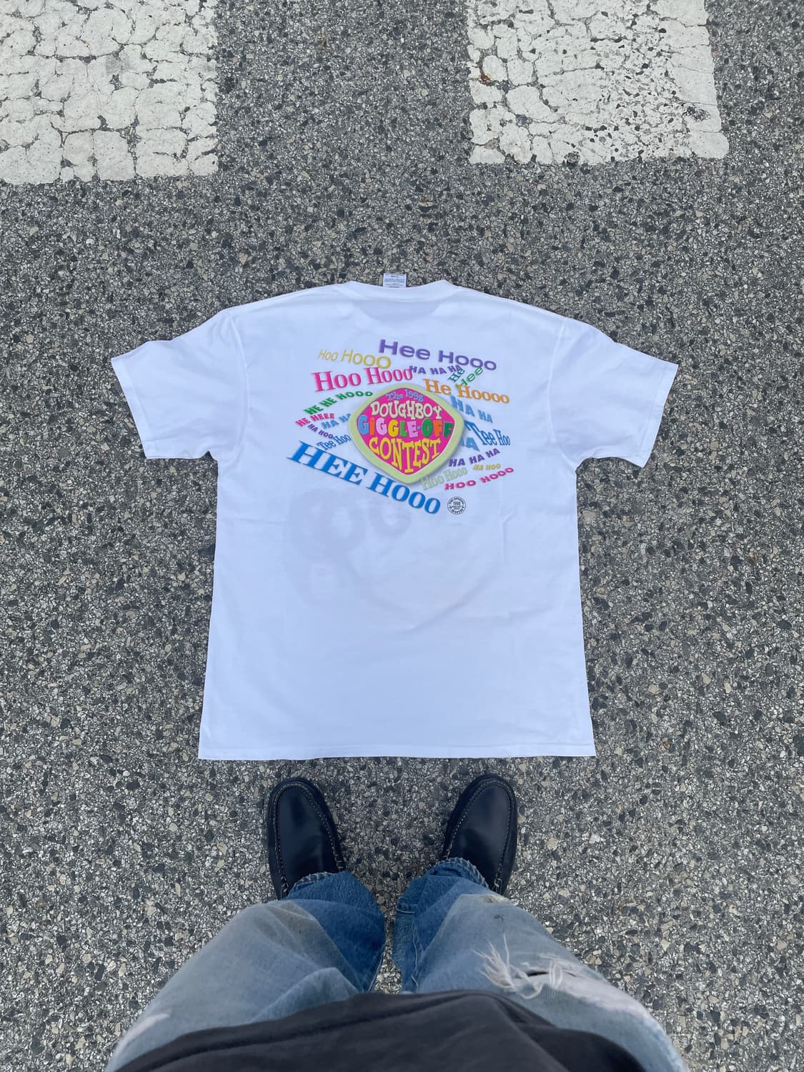 데드스탁)90s Dough boy Talking Promo T-shirt 상품이미지10