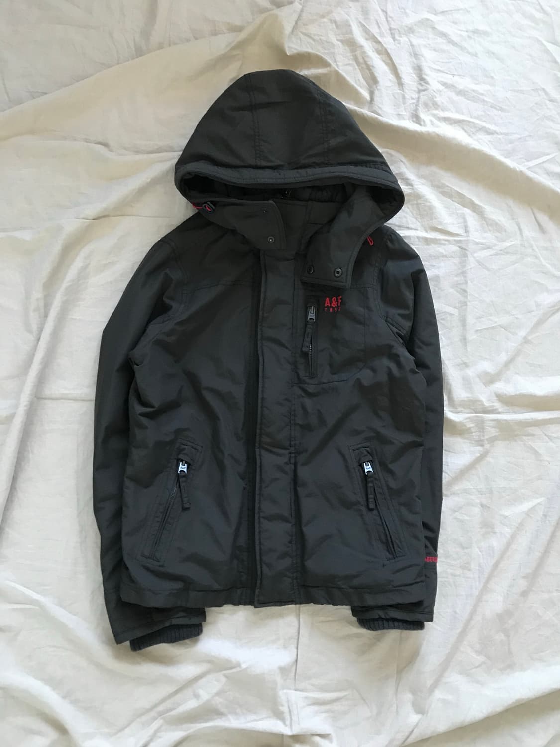 아베크롬비 자수로고 블랙 헤비 자켓 상품이미지5