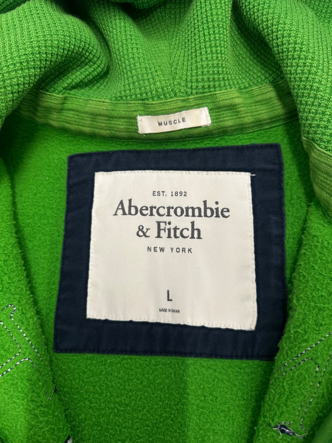 아베크롬비 스펠로고 후드집업 L 상품이미지4