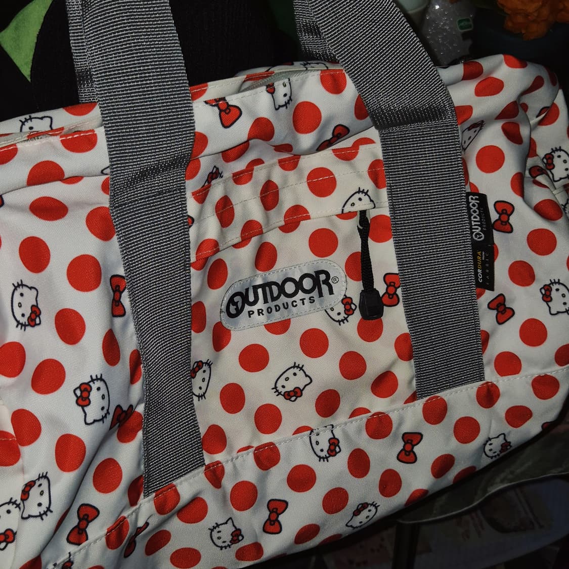 헬로키티 x 아웃도어 물방울 3way 보스턴백 상품이미지6
