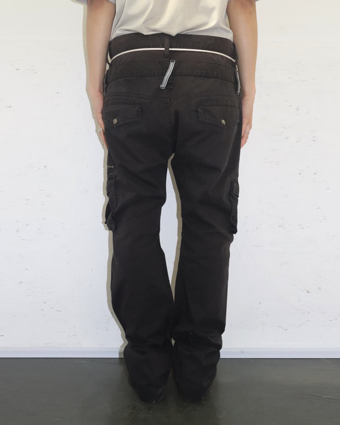 더블포커스 더블 웨이스트 카고팬츠 상품이미지2