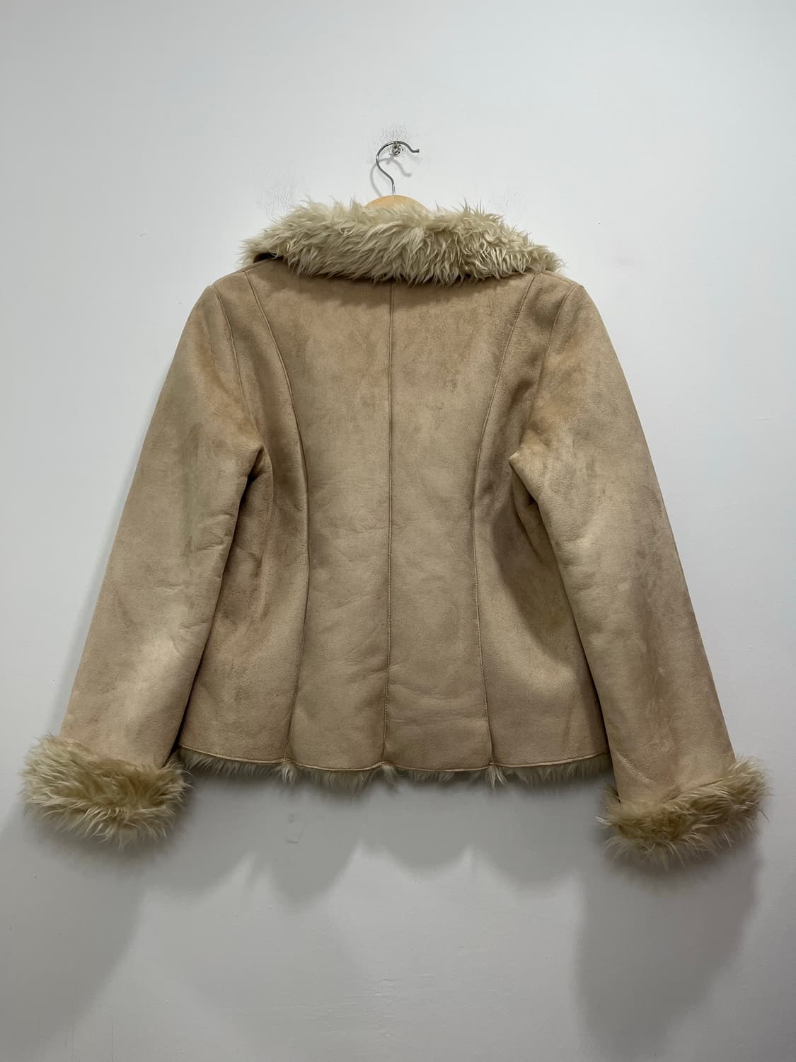 일본 빈티지 아이보리 퍼 무스탕 상품이미지5