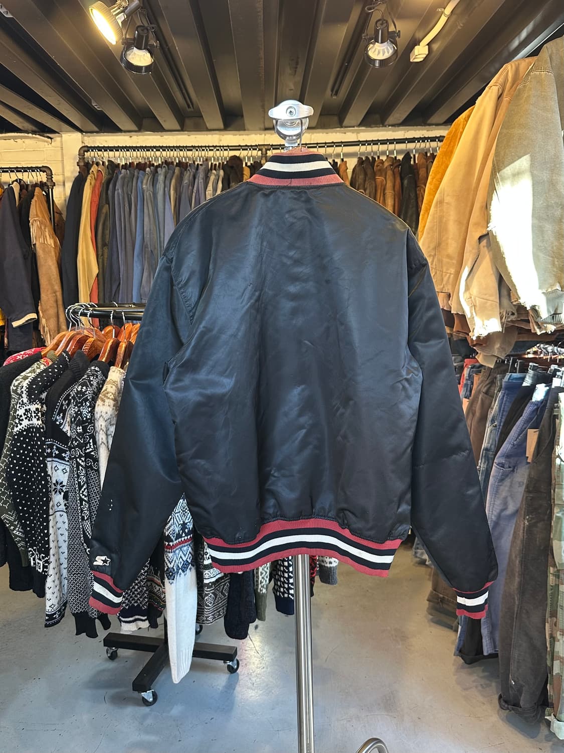 90s 스타터 캐롤라이나 나일론 바시티 자켓 made in usa 상품이미지2