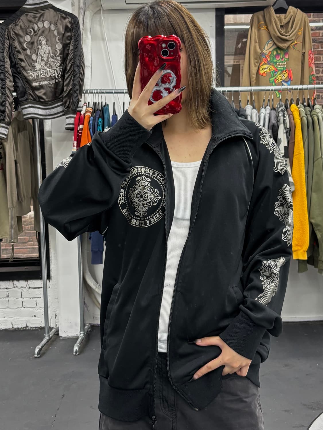VTG Defective Struct 블랙 크로스 져지 상품이미지2