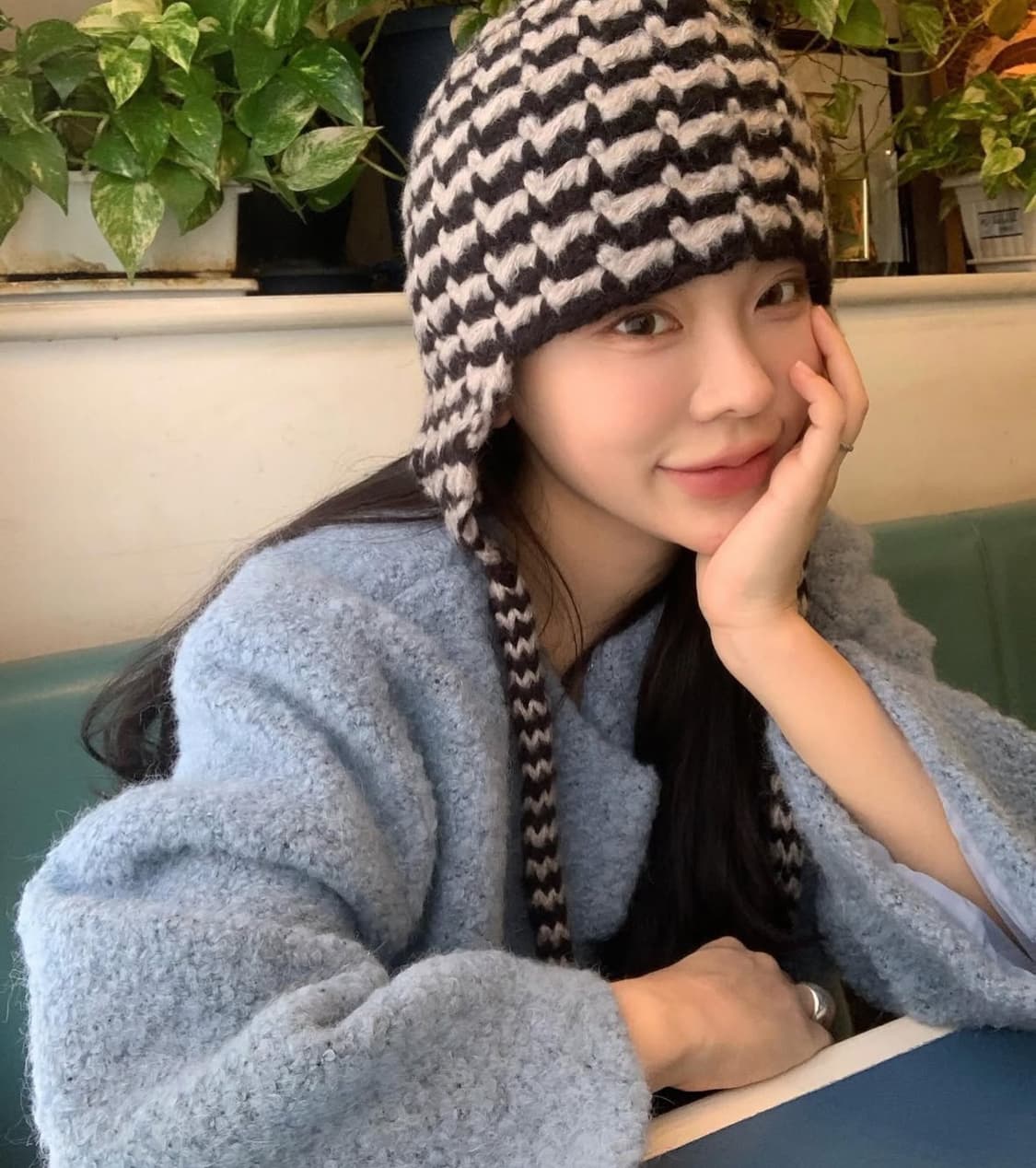 위드아웃썸머 푸들 퍼 자켓 스카이블루 상품이미지1