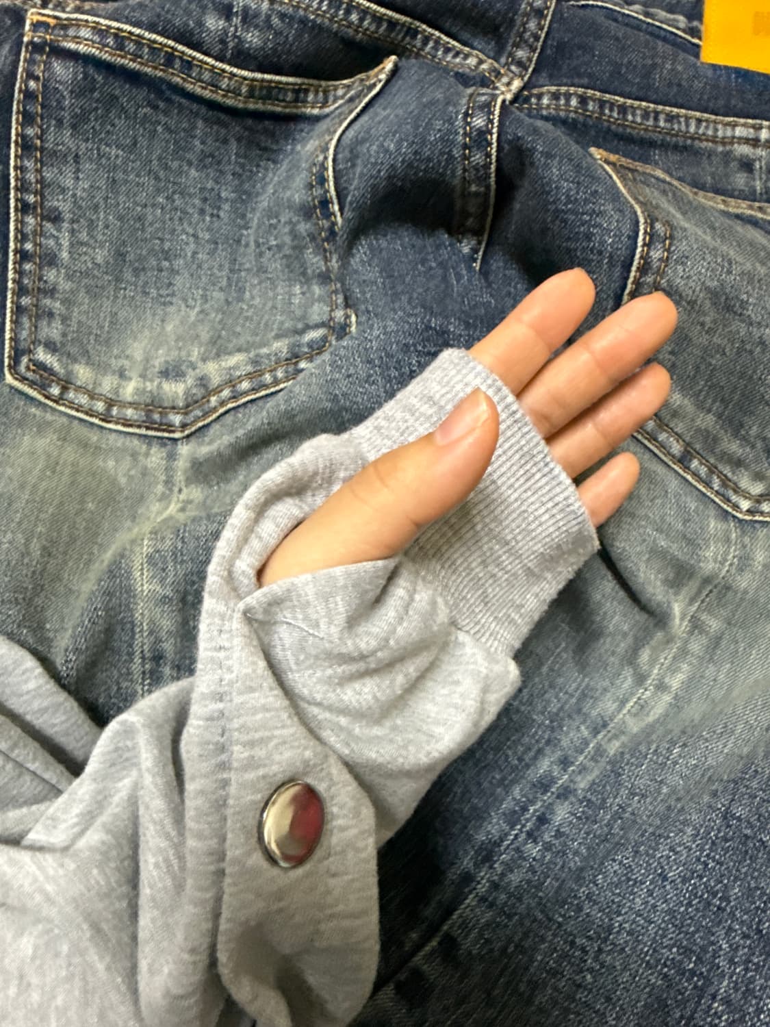 그레이 후드 바디수트 상품이미지7