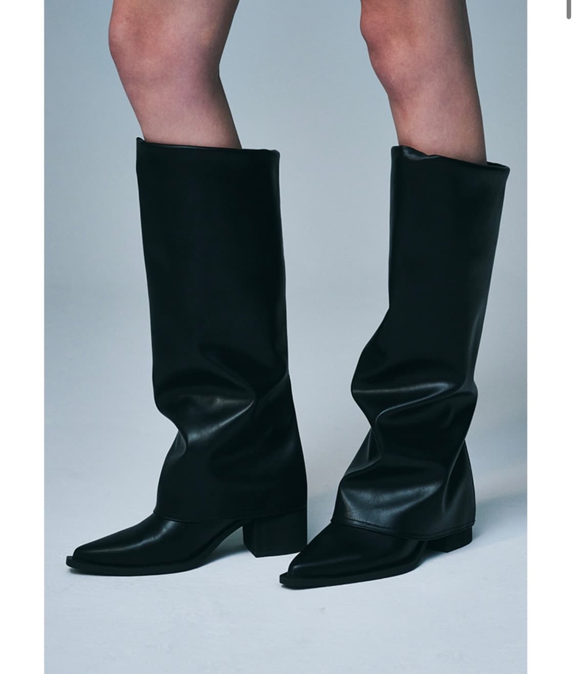 솔트앤초콜릿 가죽 롱부츠 상품이미지1