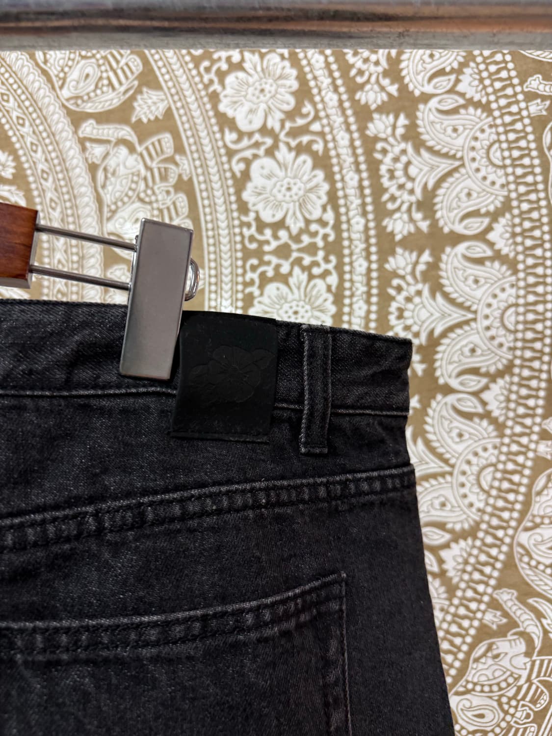 비슬로우 디테일 흑청 데님팬츠  상품이미지7