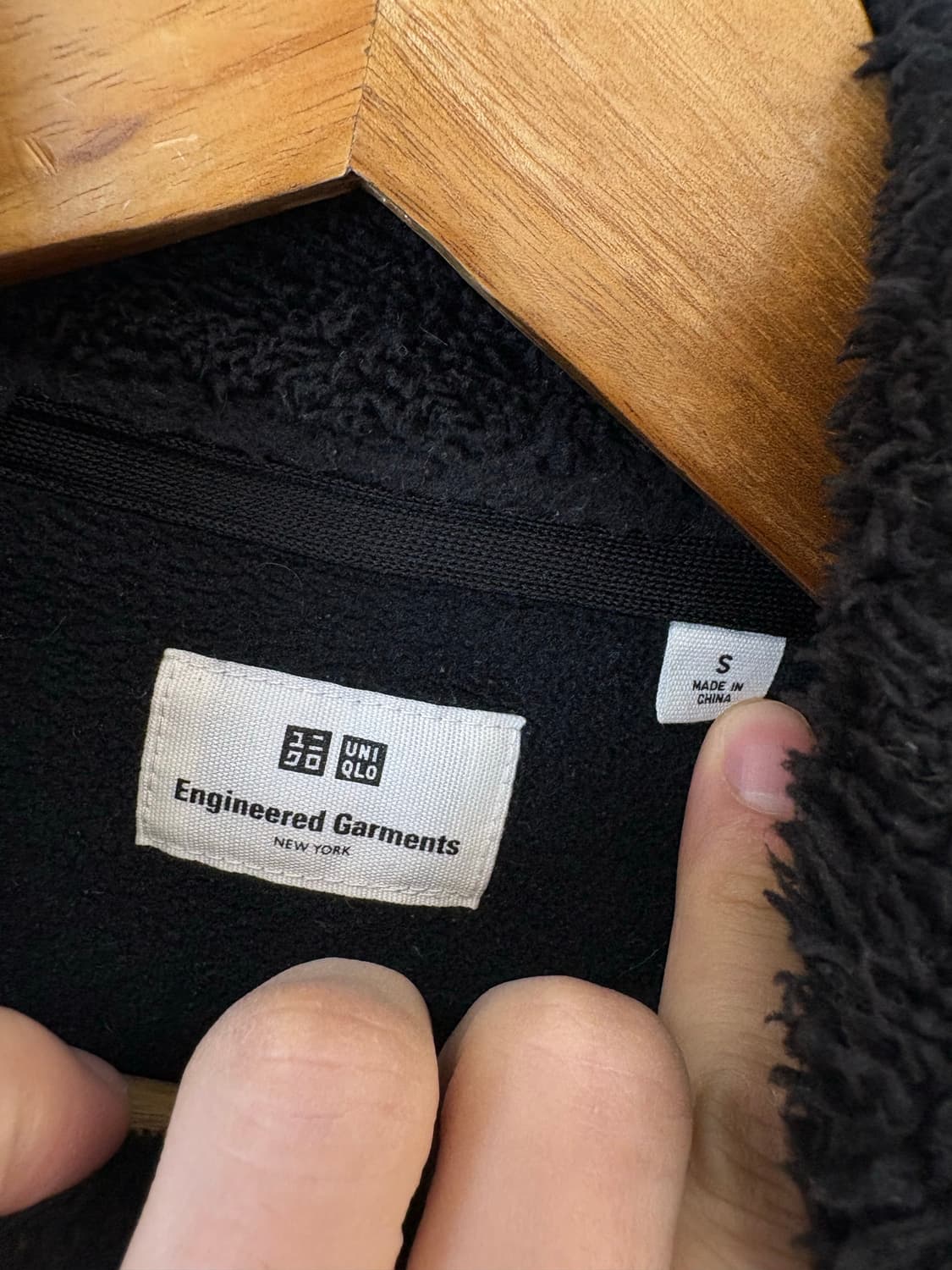 유니클로 엔지니어드가먼츠 후리스 자켓 블랙 상품이미지5